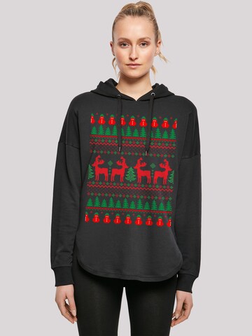 F4NT4STIC Sweatshirt  'Christmas Reindeers ' in Schwarz: predná strana