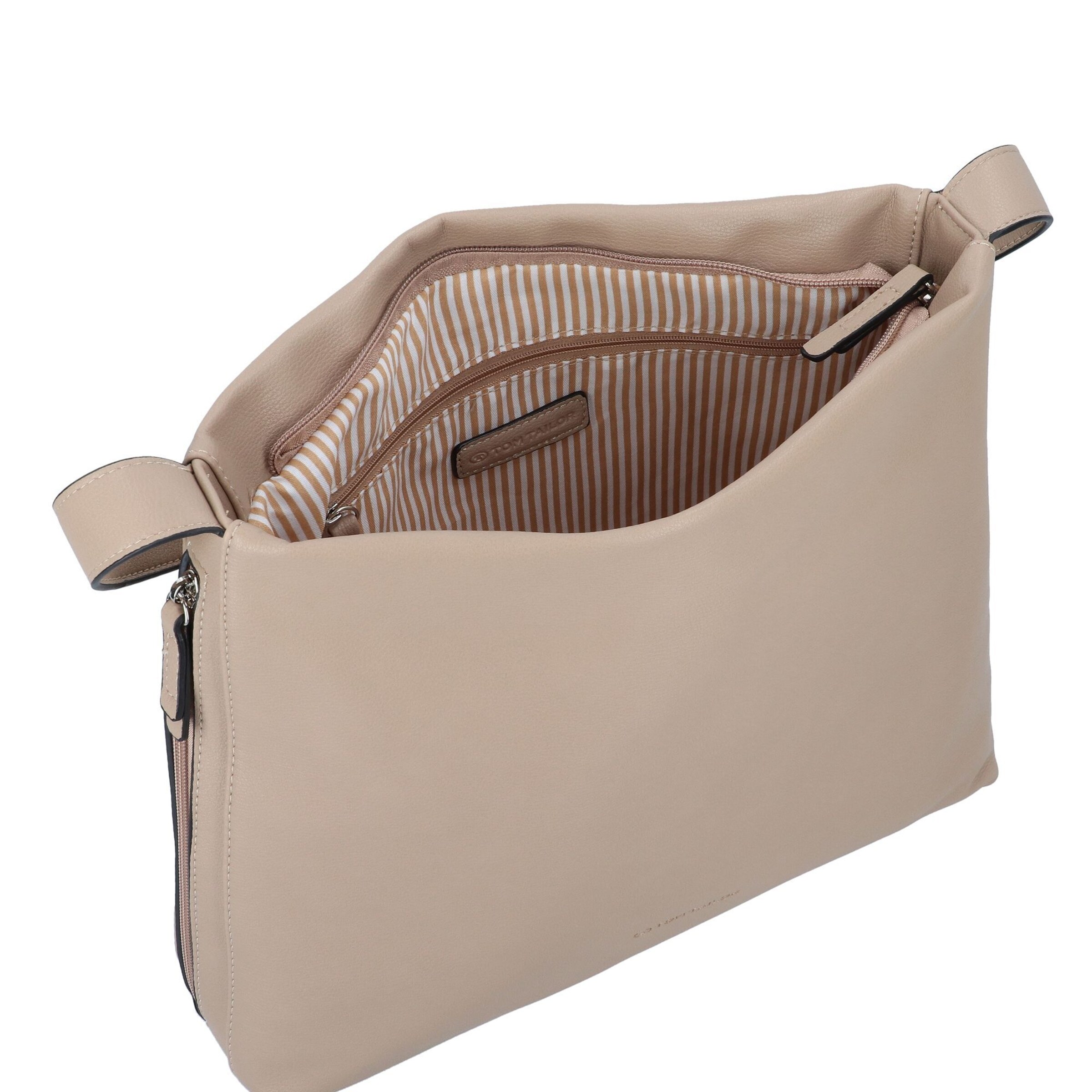 TOM TAILOR Schultertasche 'Yuma' in Beige