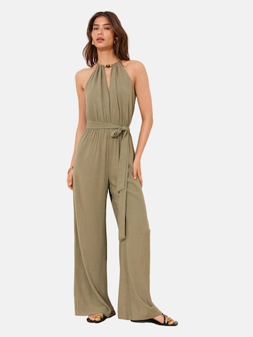Lipsy Jumpsuit in Groen: voorkant