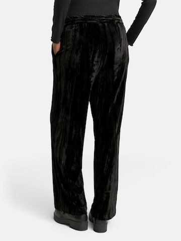 TOM TAILOR DENIM Loose fit Trousers in Black