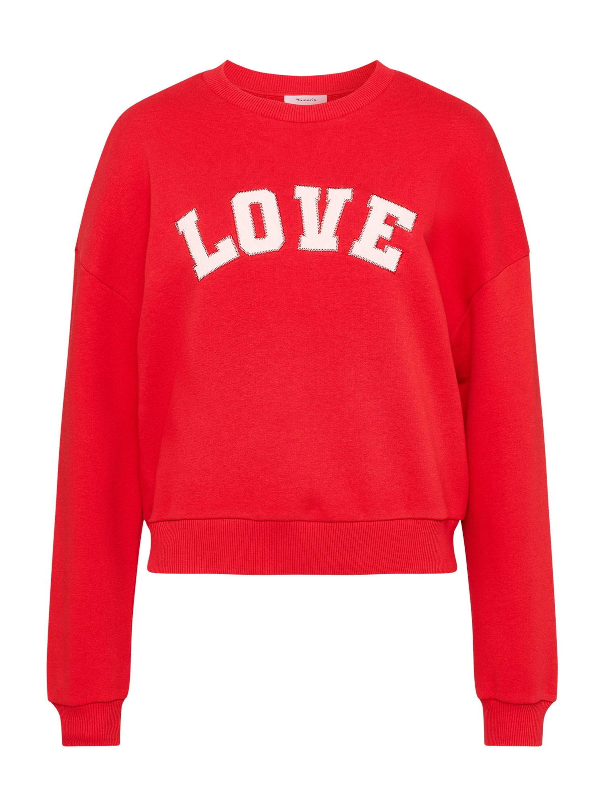 Sweat-shirt Tamaris en rouge : devant