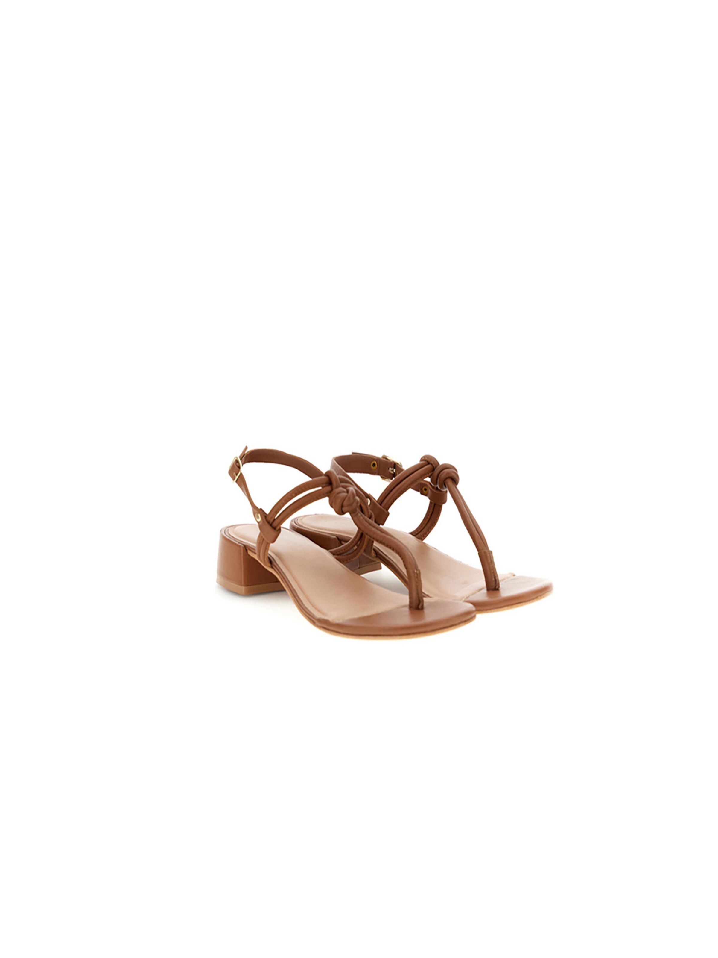 CAFè NOIR T-bar sandals in Brown