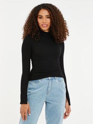 Threadbare Sweater 'Ellie' in Black: front