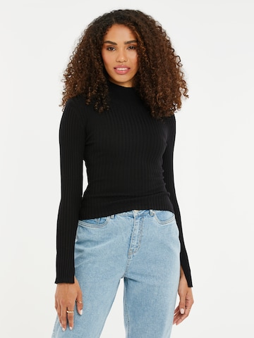 Threadbare Sweater 'Ellie' in Black: front