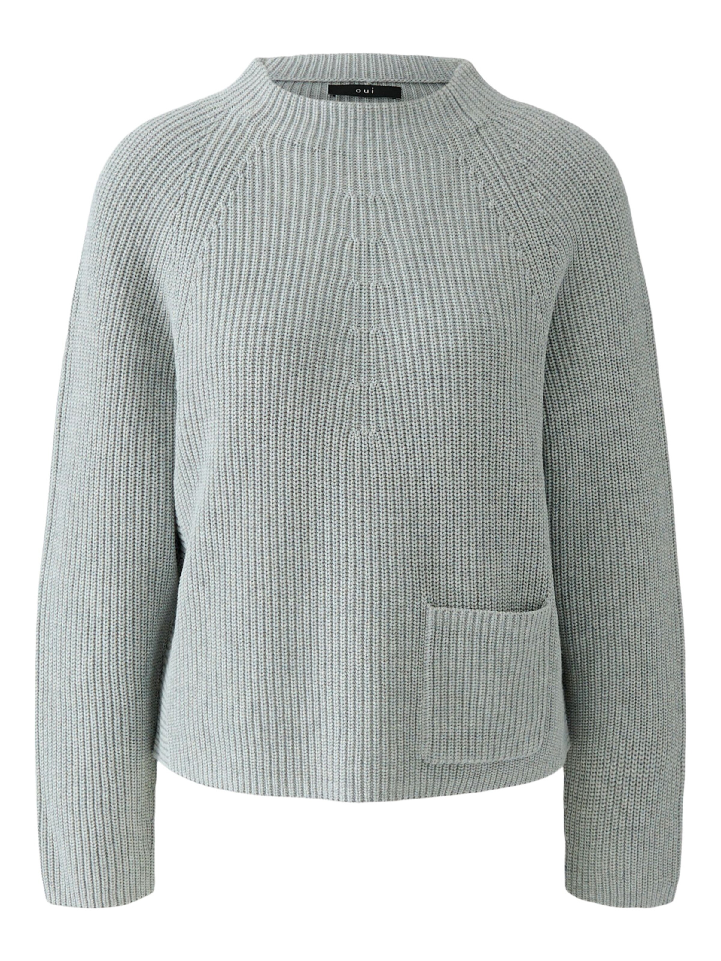 OUI Pullover 'Riya' in Grau: Vorderseite