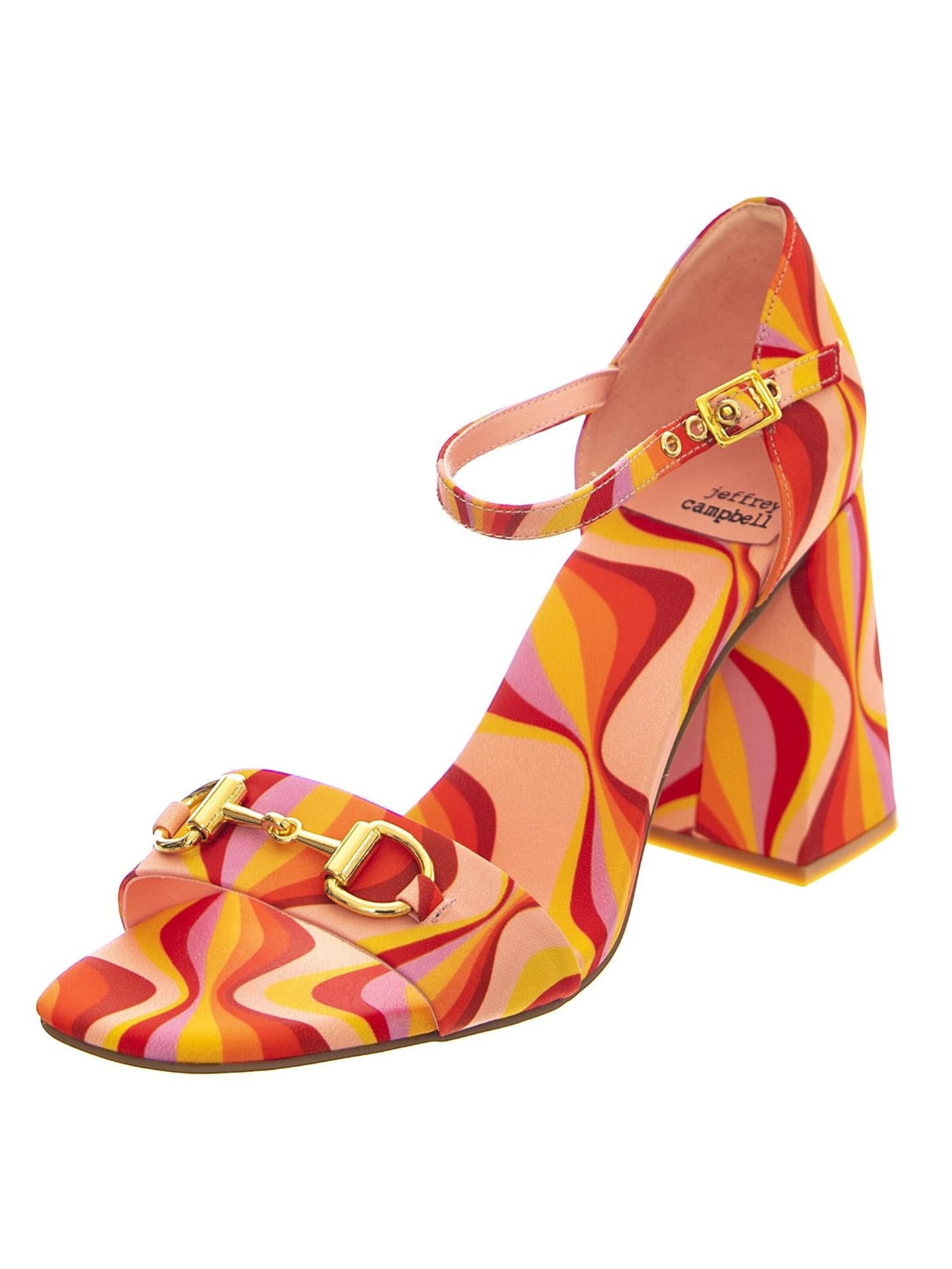 Jeffrey Campbell Sandale 'Pop-Star-B Pink Multi Print'‌‌‌‌‌‌‌‌ in Mischfarben: Vorderseite