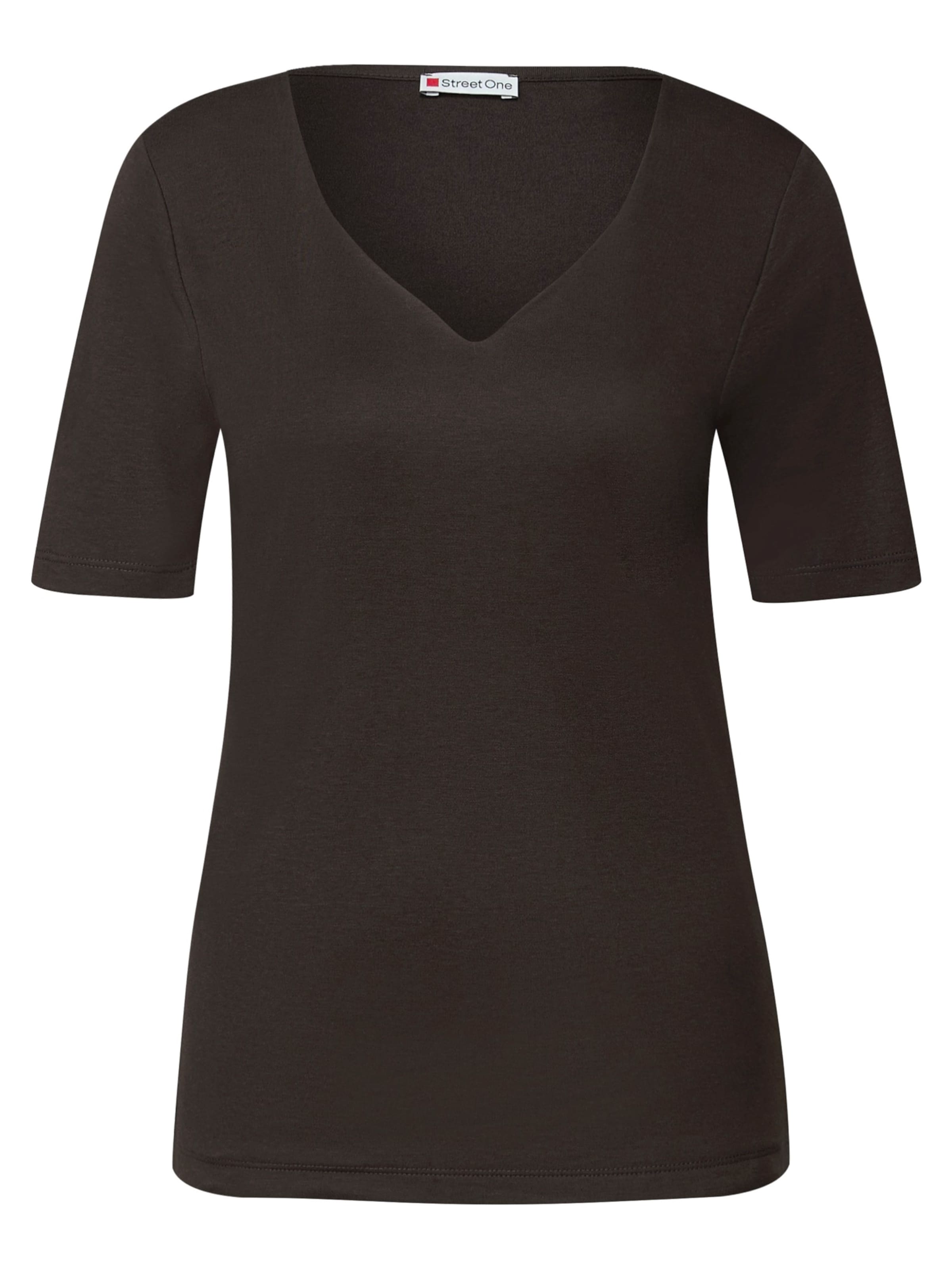 STREET ONE Футболка в Коричневый: спереди