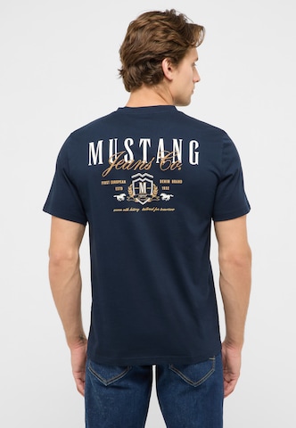 MUSTANG Μπλουζάκι 'Austin' σε μπλε: μπροστά