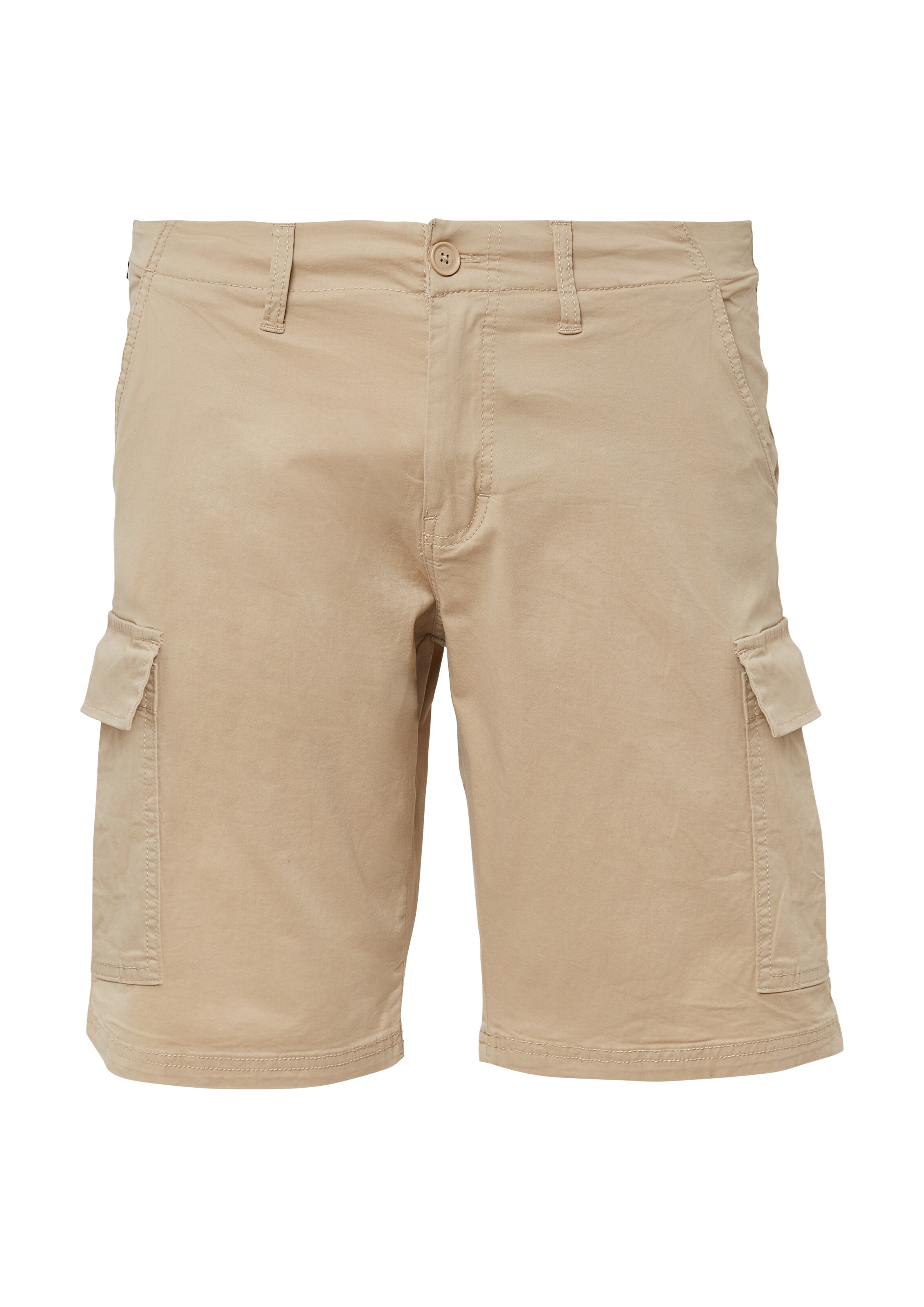 QS Cargobroek in Beige: voorkant