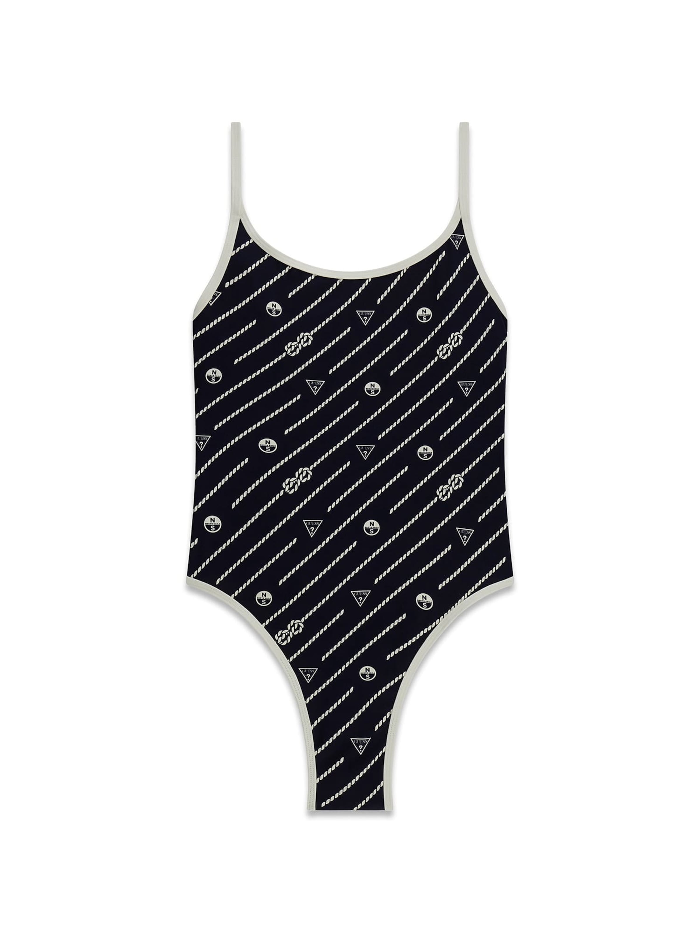 GUESS Swimsuit 'Guess x North Sails' in Black: front