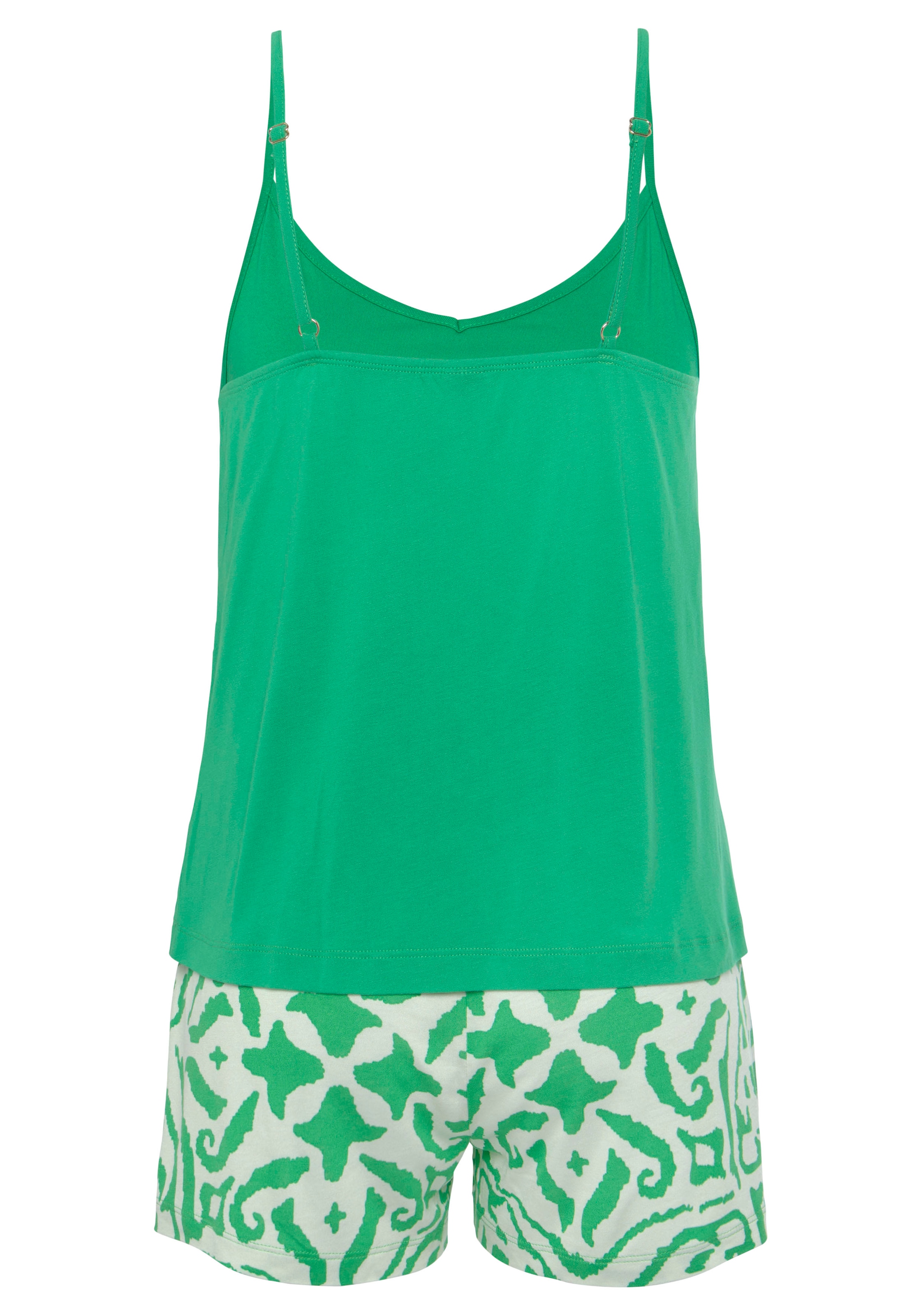 s.Oliver - Pijama de pantalón corto en verde