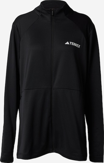 ADIDAS TERREX Funktionsfleecejacke 'Multi Fleece ' in schwarz / weiß, Produktansicht