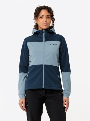 VAUDE Sports jacket 'W Qimsa HD SFT J' in Blue: front