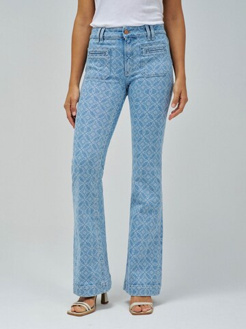 évasé Jean 'Destiny' Salsa Jeans en bleu : devant