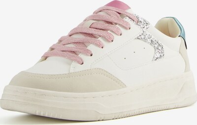 Sneaker bassa Bershka di colore beige / blu chiaro / rosa / bianco, Visualizzazione prodotti