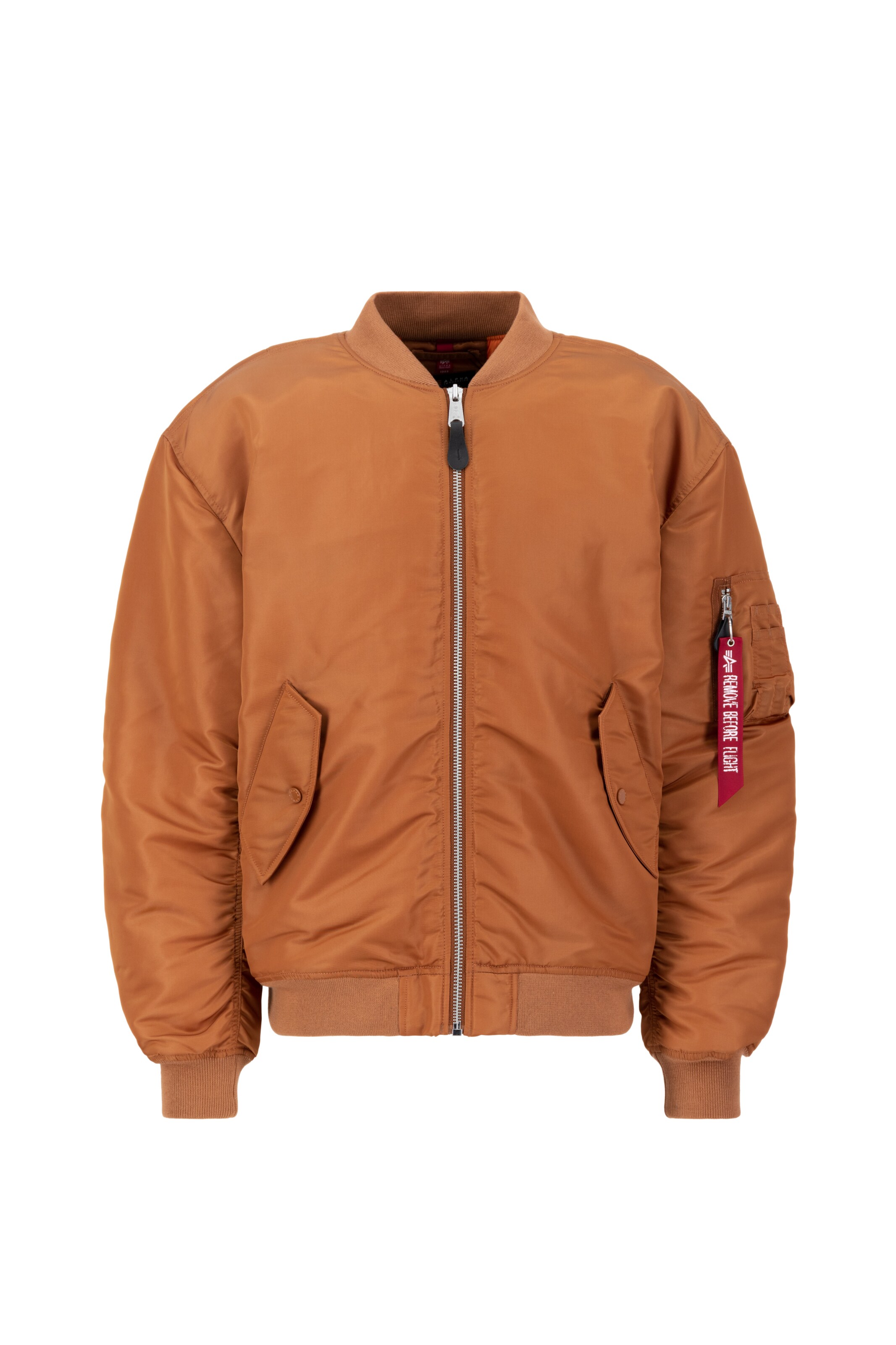 ALPHA INDUSTRIES Jacke 'MA-1 CS' in Braun: Vorderseite