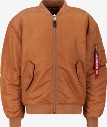 Veste mi-saison ALPHA INDUSTRIES en marron : devant