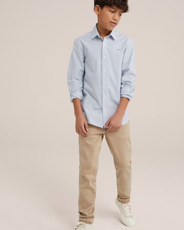 WE Fashion Regular fit Button Up Shirt in Blue