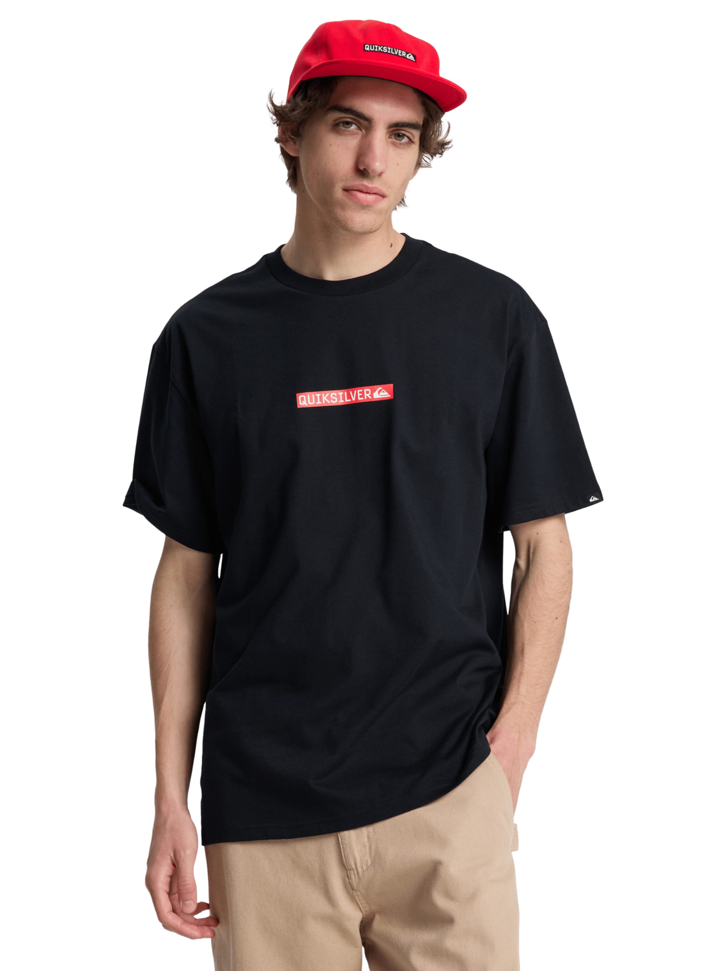 QUIKSILVER Shirt 'Dna Clicker' in Black: front