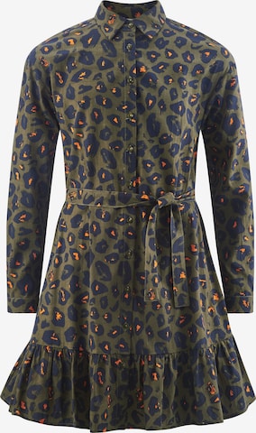 Rochie de la happy girls pe verde: față