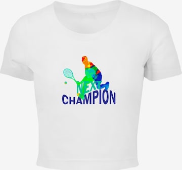 Merchcode T-Shirt 'Next Champion' in Weiß: predná strana
