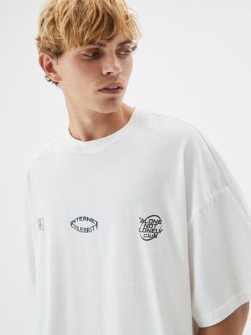 T-Shirt Pull&Bear en blanc