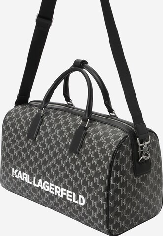 Karl Lagerfeld Taška Weekender – černá: přední strana