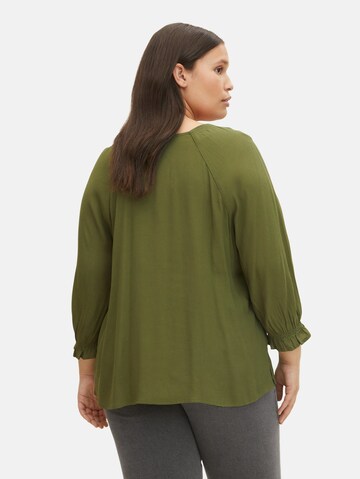 Tom Tailor Women + Blouse in Green