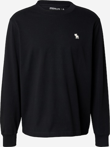 Abercrombie & Fitch Sweatshirt in Zwart: voorkant