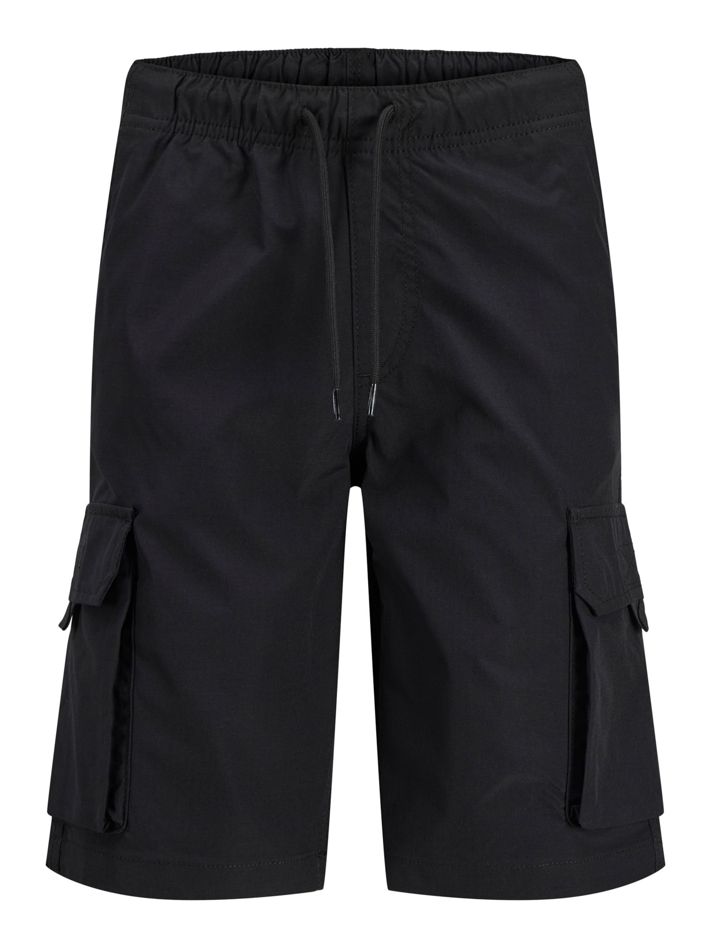 Jack & Jones Junior Loosefit Bukser i sort: forside