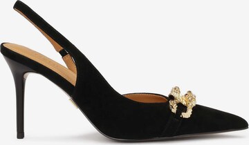 Kazar Γόβες slingback σε μαύρο