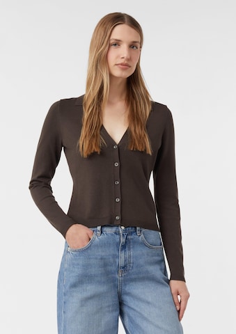 COMMA Knit Cardigan in Brown: front