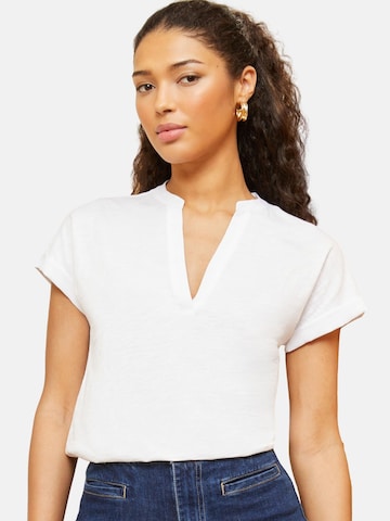 love & roses Blouse in Wit: voorkant