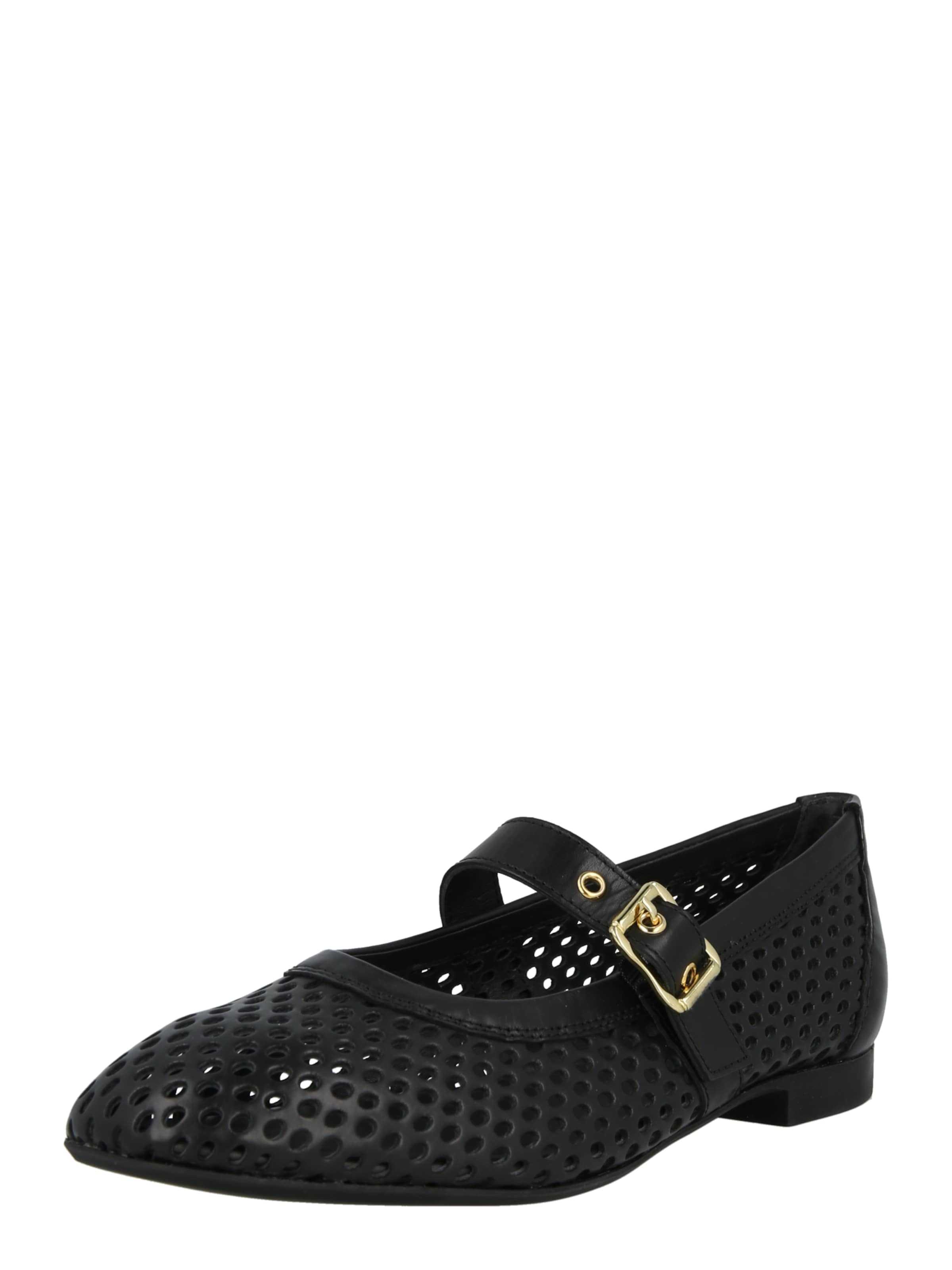 Paul Green Ballerina in Schwarz: Vorderseite