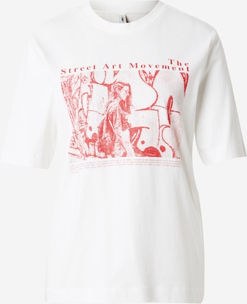 Maglietta 'ONLCAROL' di ONLY in bianco: frontale