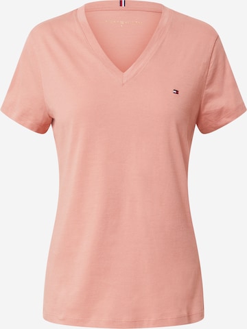 T-shirt TOMMY HILFIGER en rose : devant