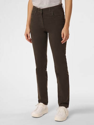 ZERRES Pants ' Cora ' in Brown: front