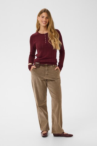 Cream Sweter 'Peloa' w kolorze czerwony