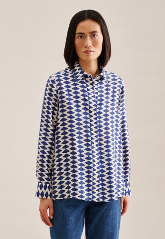 SEIDENSTICKER Blouse in Blauw: voorkant