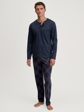 CALIDA Pyjama lang 'Relax Comfy' in Blauw