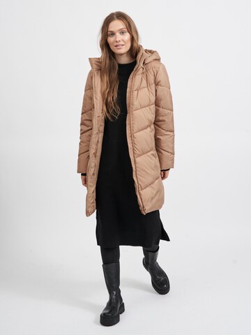 VILA Winter coat 'Adaya' in Brown
