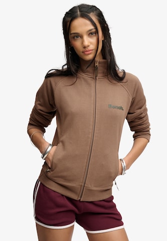 Veste de survêtement 'Bench x Superdry & Co' BENCH en marron : devant