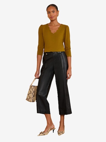 love & roses - Camisa em amarelo: frente