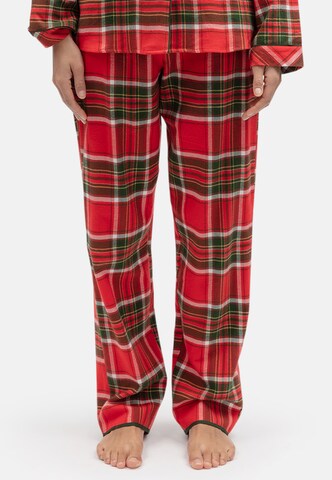 Pantaloncini da pigiama 'Merry & Bright' di Cyberjammies in rosso: frontale