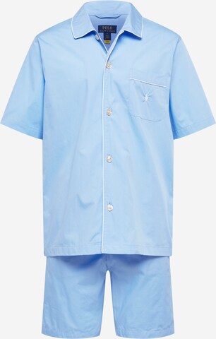 Pyjama court Polo Ralph Lauren en bleu : devant