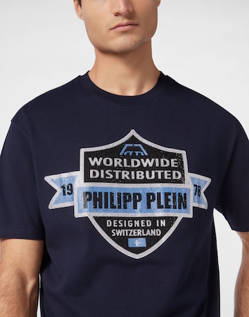 Philipp Plein Shirt 'Crest' in Blauw