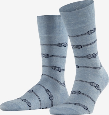 FALKE Socks 'Sailing Rope' in Blue: front