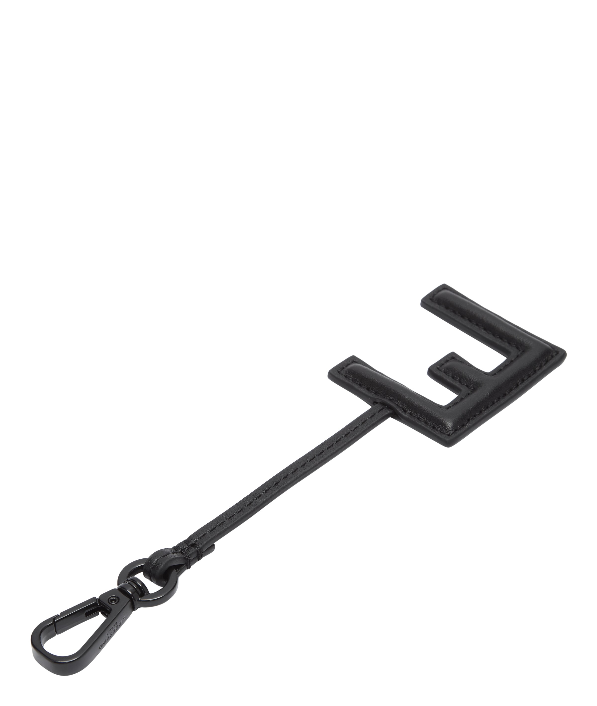 Liebeskind Berlin Schlüsselanhänger 'Buchstabe E' in Schwarz