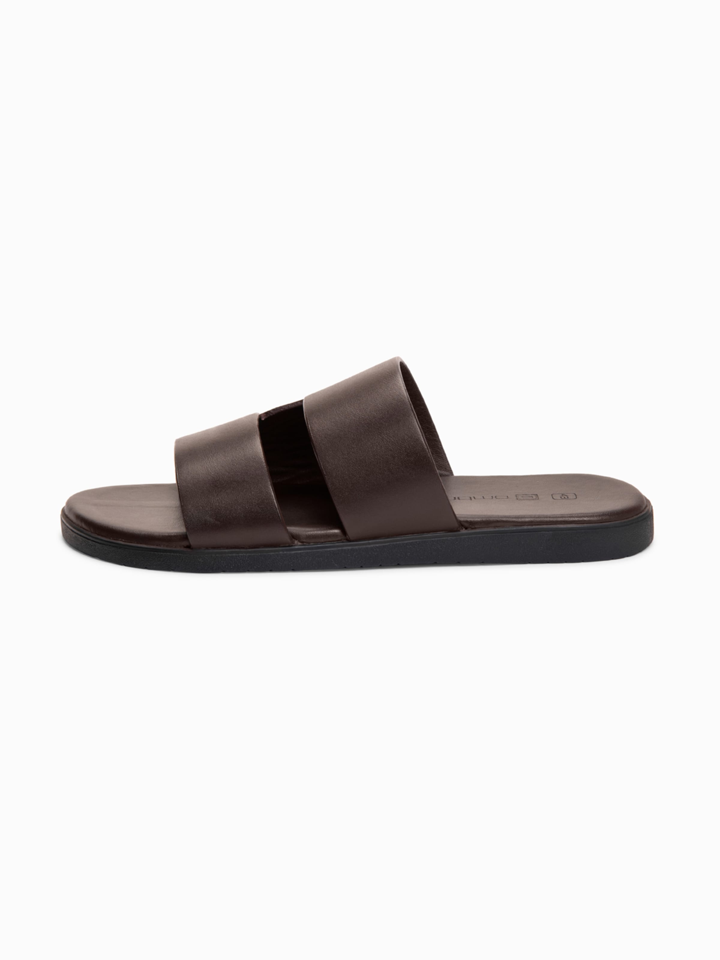Ombre Mule in Brown: front