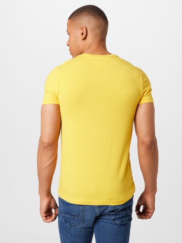 TOMMY HILFIGER Slim fit Μπλουζάκι σε κίτρινο